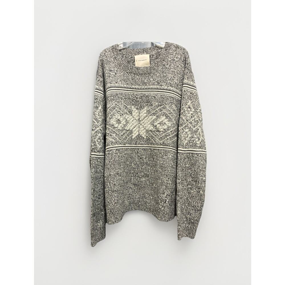NWT Lucky Brand Nordic Intarsia Knit Sweater Men's XL Wool/Alpaca Blend $129